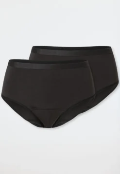 Periodenpantys 2er-Pack schwarz - Secret Care