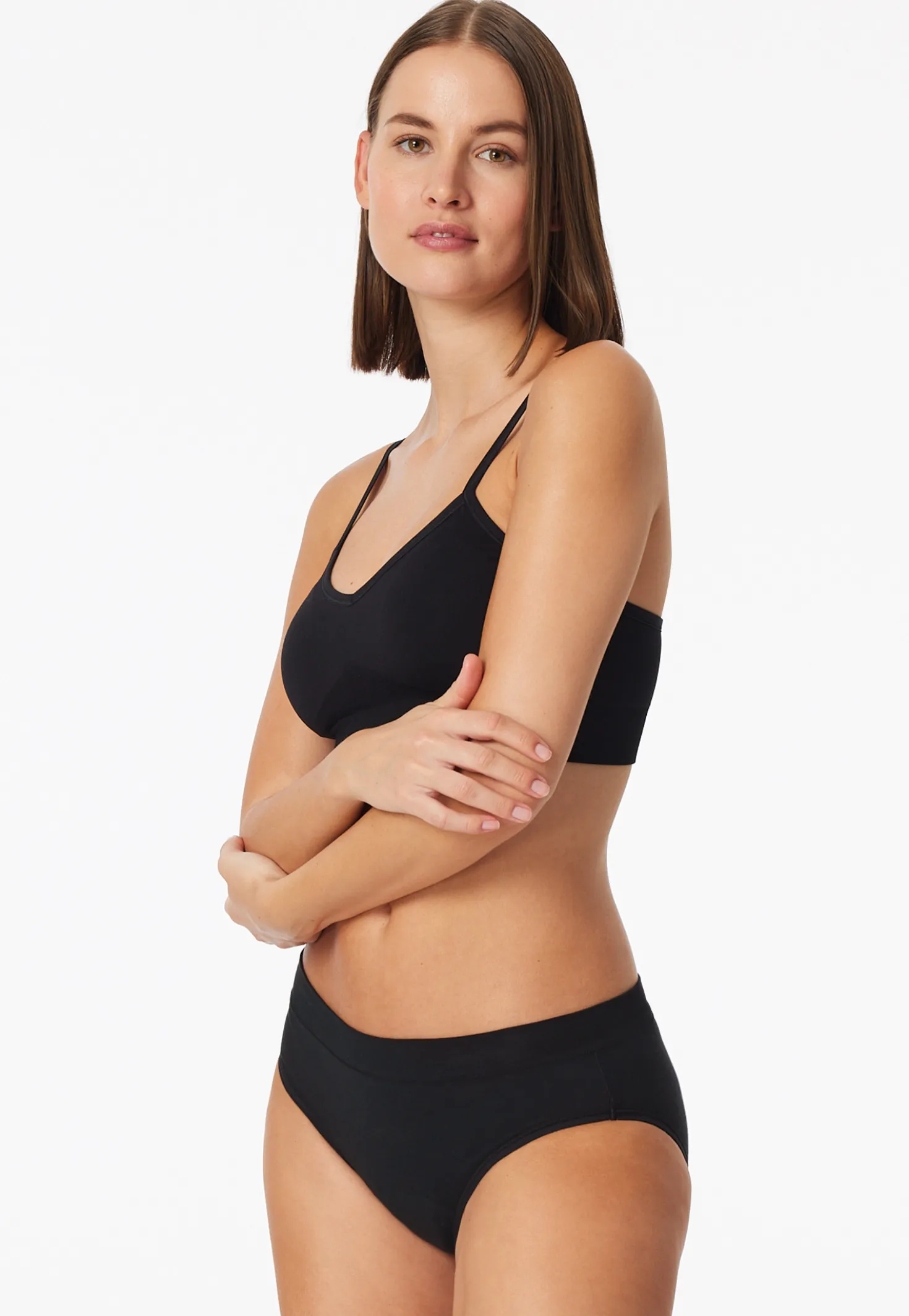 Periodenslip Rio schwarz - SCHIESSER Care Bonded