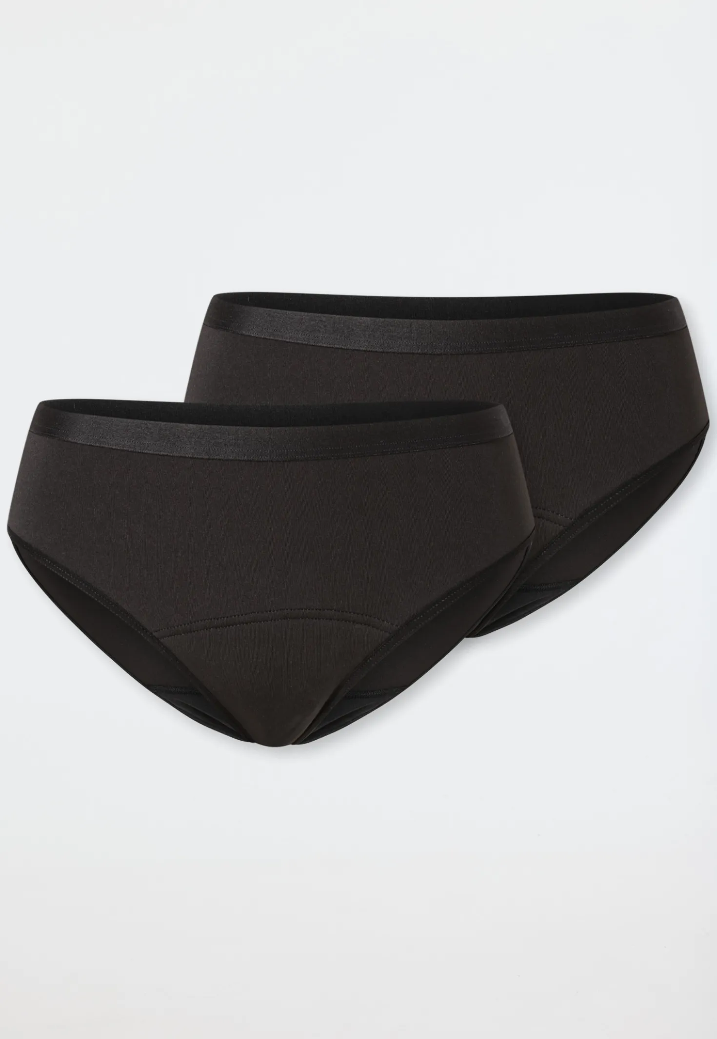 Periodenslips 2er-Pack schwarz - Secret Care