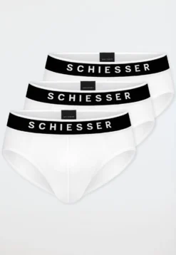 Rio-Slips 3er-Pack Webgummibund weiß - 95/5