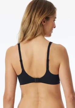 Schalen-BH mit Bügel und gleitenden Cups schwarz - Unique Micro
