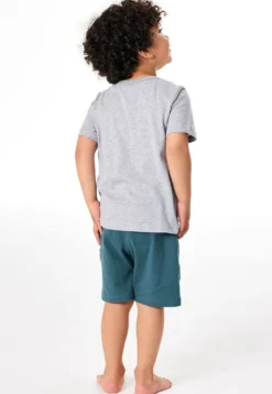Schlafanzug kurz grau-meliert - Kids Nightwear
