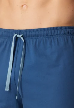 Schlafanzug kurz Ringel pacific blue - Casual Nightwear