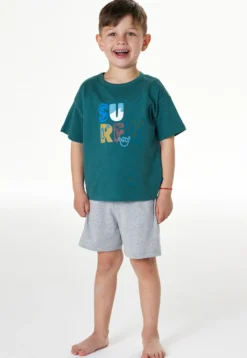 Schlafanzug kurz Surf grün - Kids Nightwear