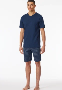 Schlafanzug kurz V-Ausschnitt admiral - Casual Essentials