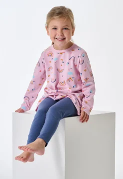 Schlafanzug lang rosa - Kids Nightwear