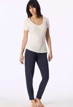 Shirt kurzarm Feinripp sekt - Naturschönheit