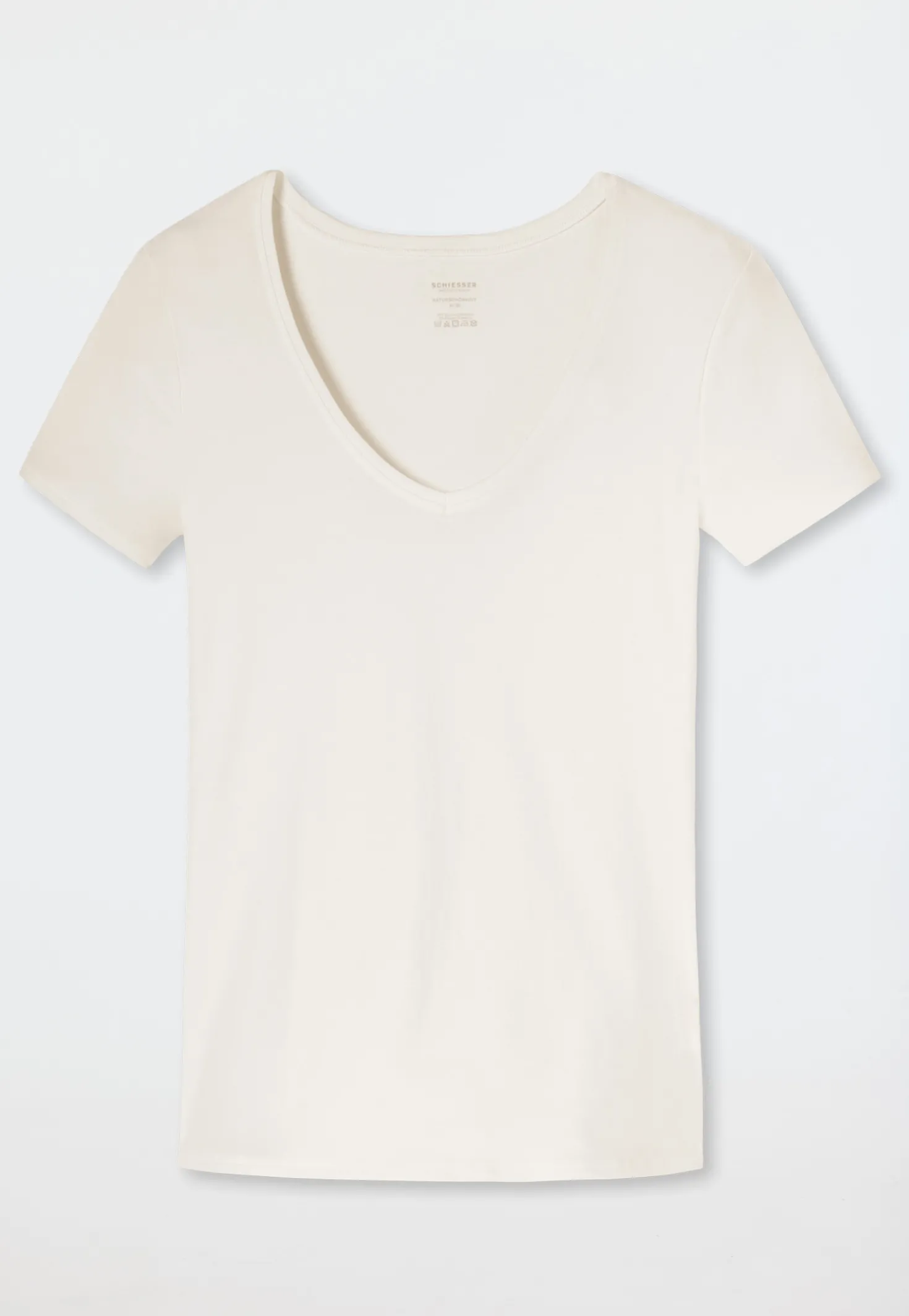 Shirt kurzarm Feinripp sekt - Naturschönheit