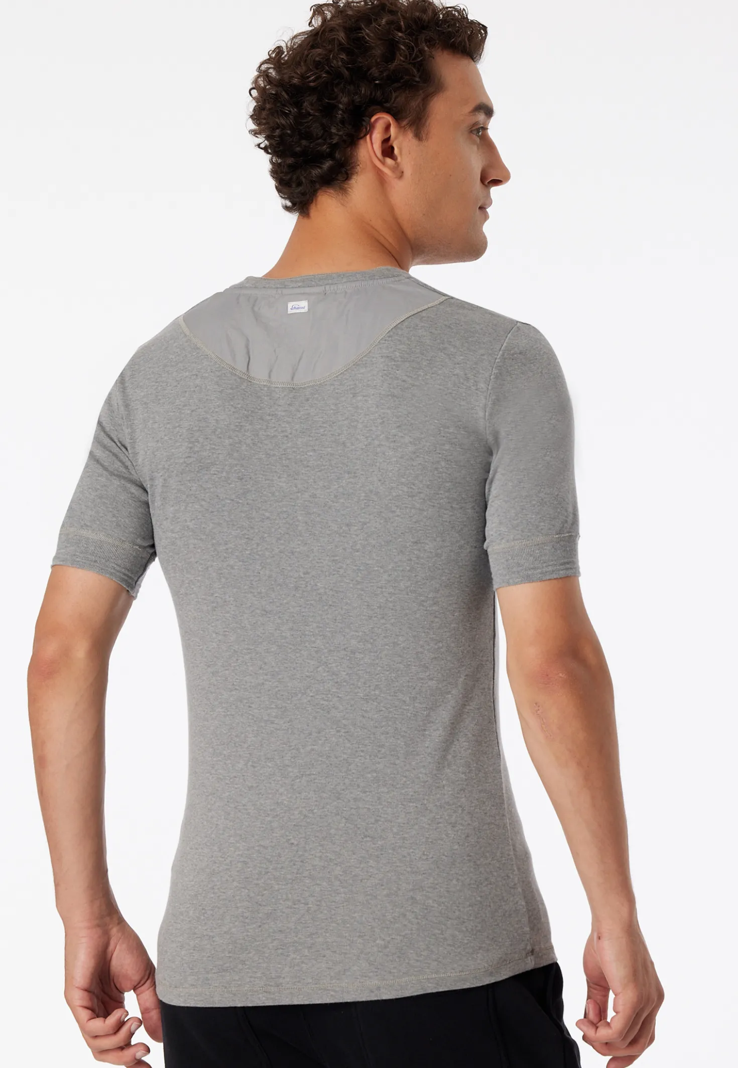 Shirt kurzarm grau meliert - Revival Karl-Heinz