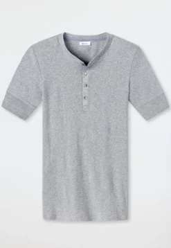 Shirt kurzarm grau meliert - Revival Karl-Heinz