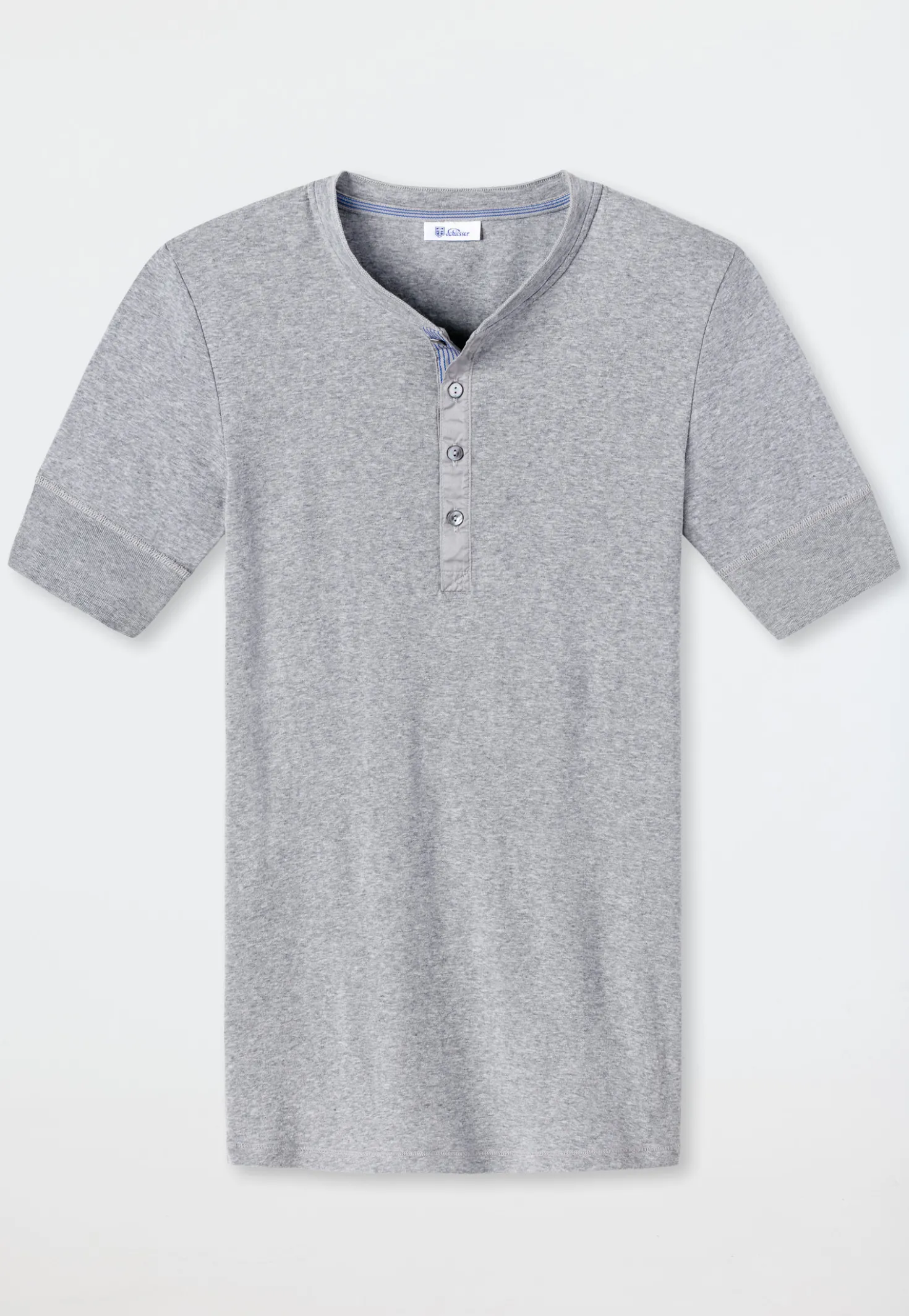 Shirt kurzarm grau meliert - Revival Karl-Heinz