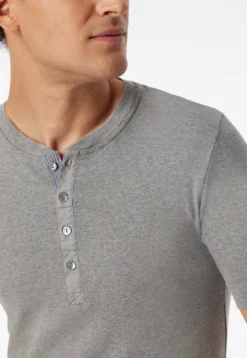 Shirt kurzarm grau meliert - Revival Karl-Heinz