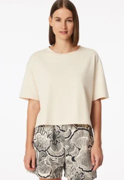 Shirt kurzarm Heavy Single Jersey peal - Mix+Relax