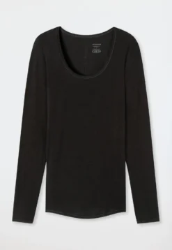 Shirt langarm schwarz - Personal Fit
