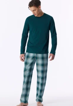 Shirt langarm tiefseegrün - Mix+Relax