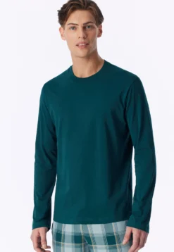 Shirt langarm tiefseegrün - Mix+Relax