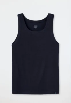 Shirt ärmellos blauschwarz - Long Life Soft