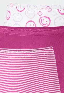 Shorts 3er-Pack Ringel Smiley mehrfarbig - 95/5