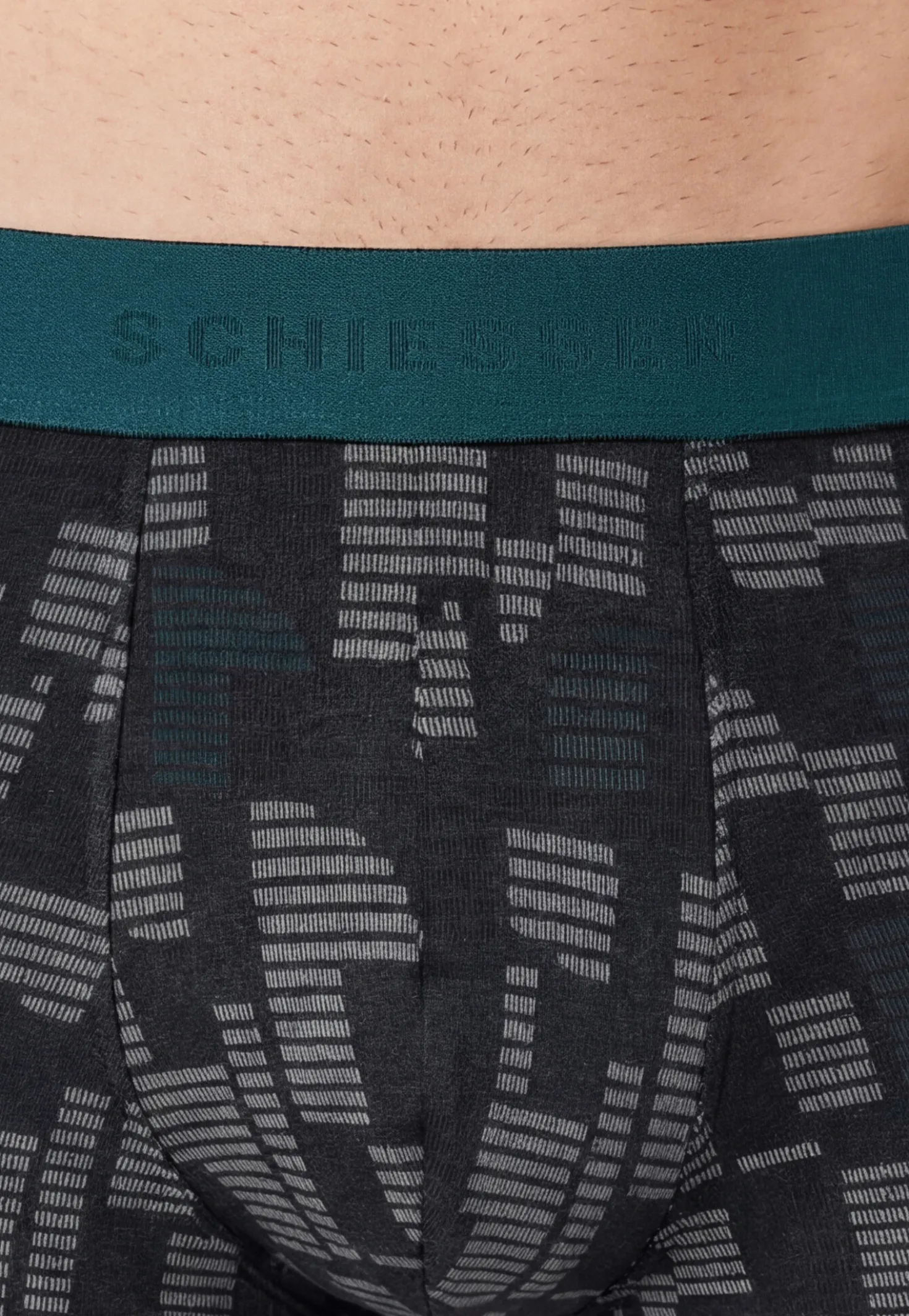 Shorts 5er-Pack schwarz/ grün gemustert - 95/5