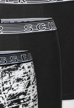 Shorts 3er-Pack schwarz/ schwarz-weiß gemustert - 95/5