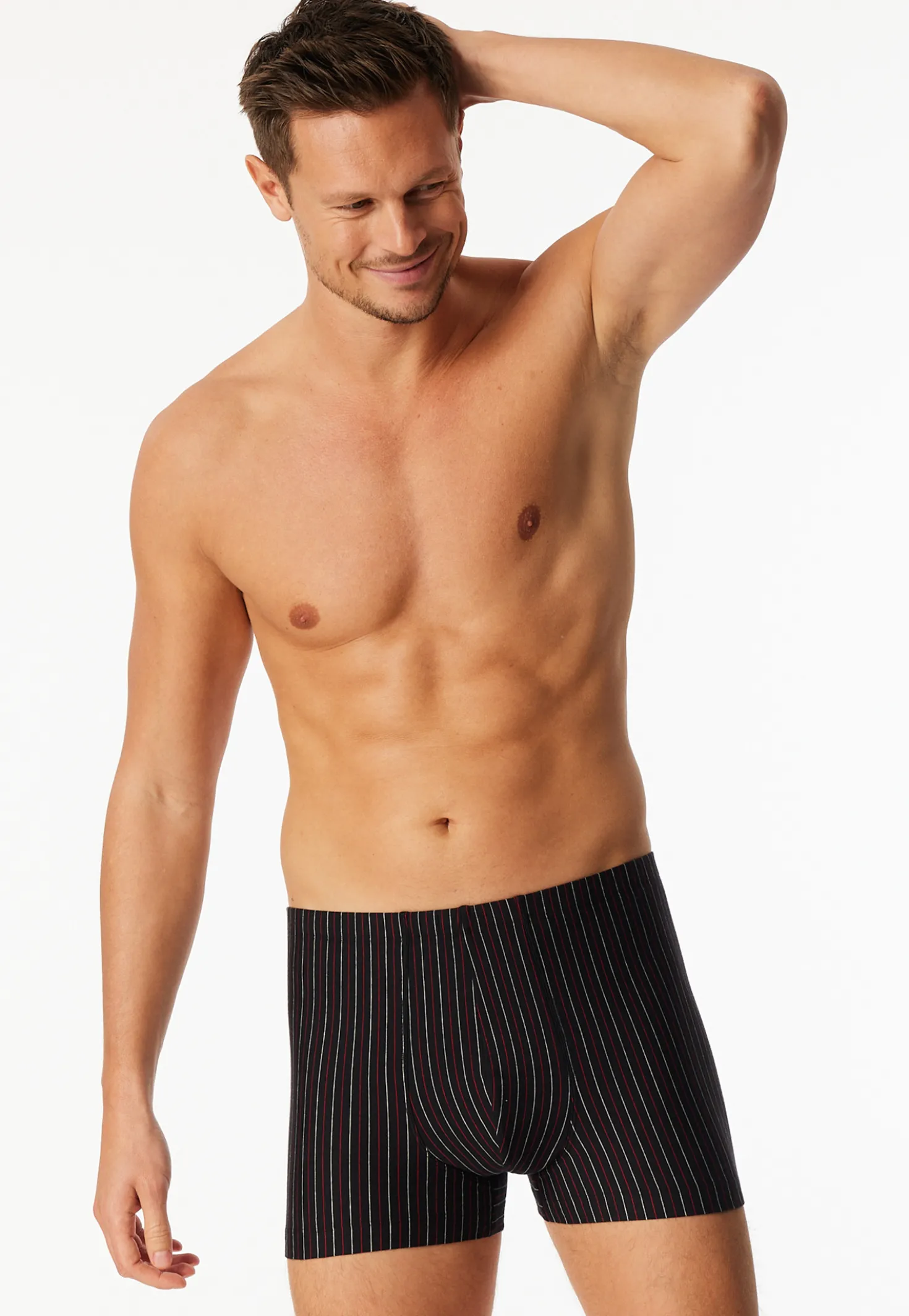 Shorts 3er-Pack uni/geringelt mehrfarbig - 95/5