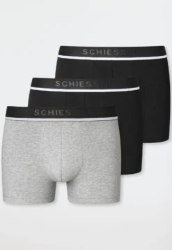 Shorts 3er-Pack Webgummibund schwarz/grau - 95/5