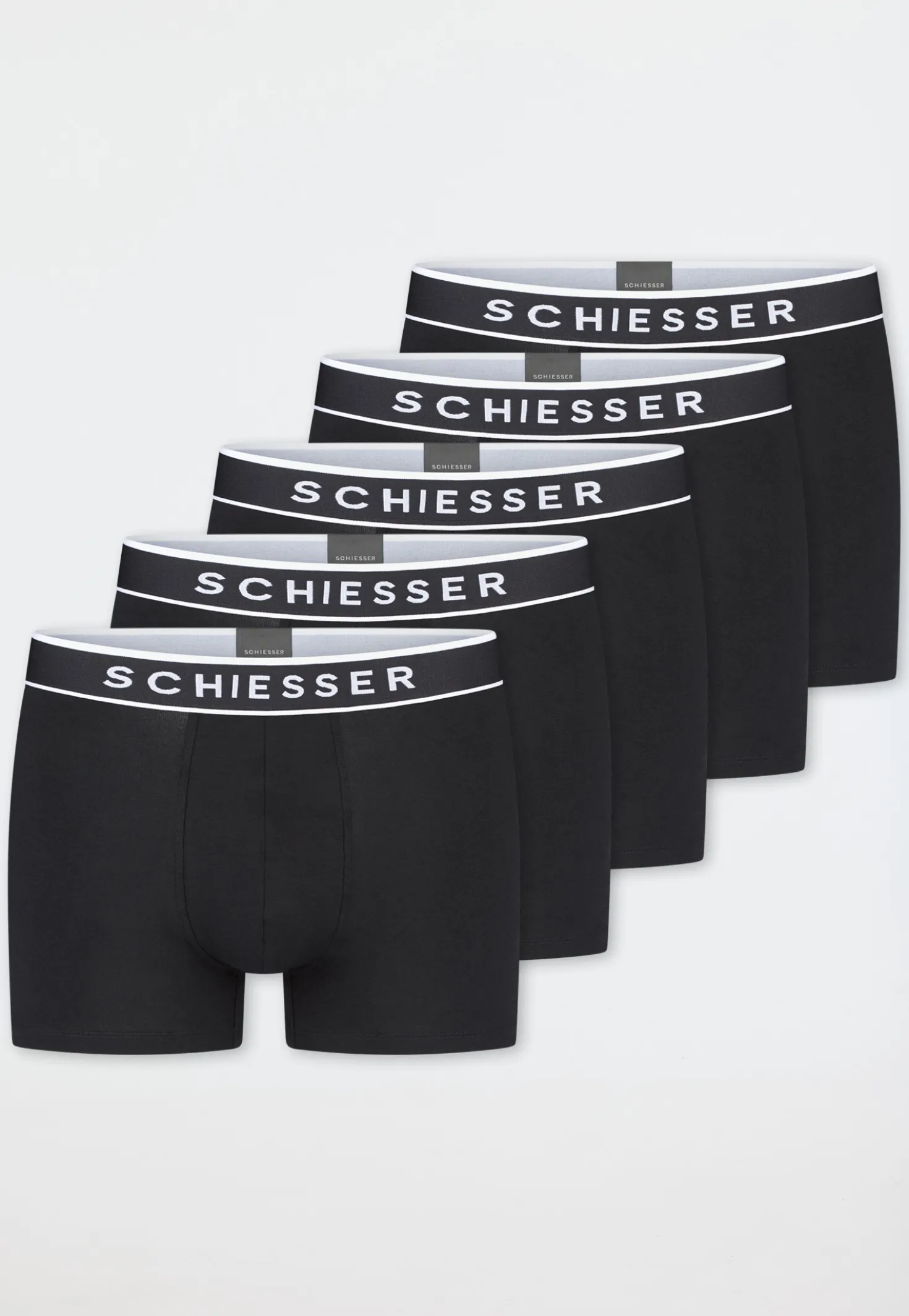 Shorts 5er-Pack Webgummibund schwarz - 95/5