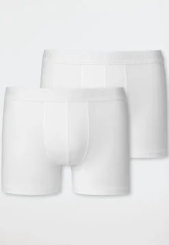 Shorts  2er-Pack Webgummibund weiß - 95/5