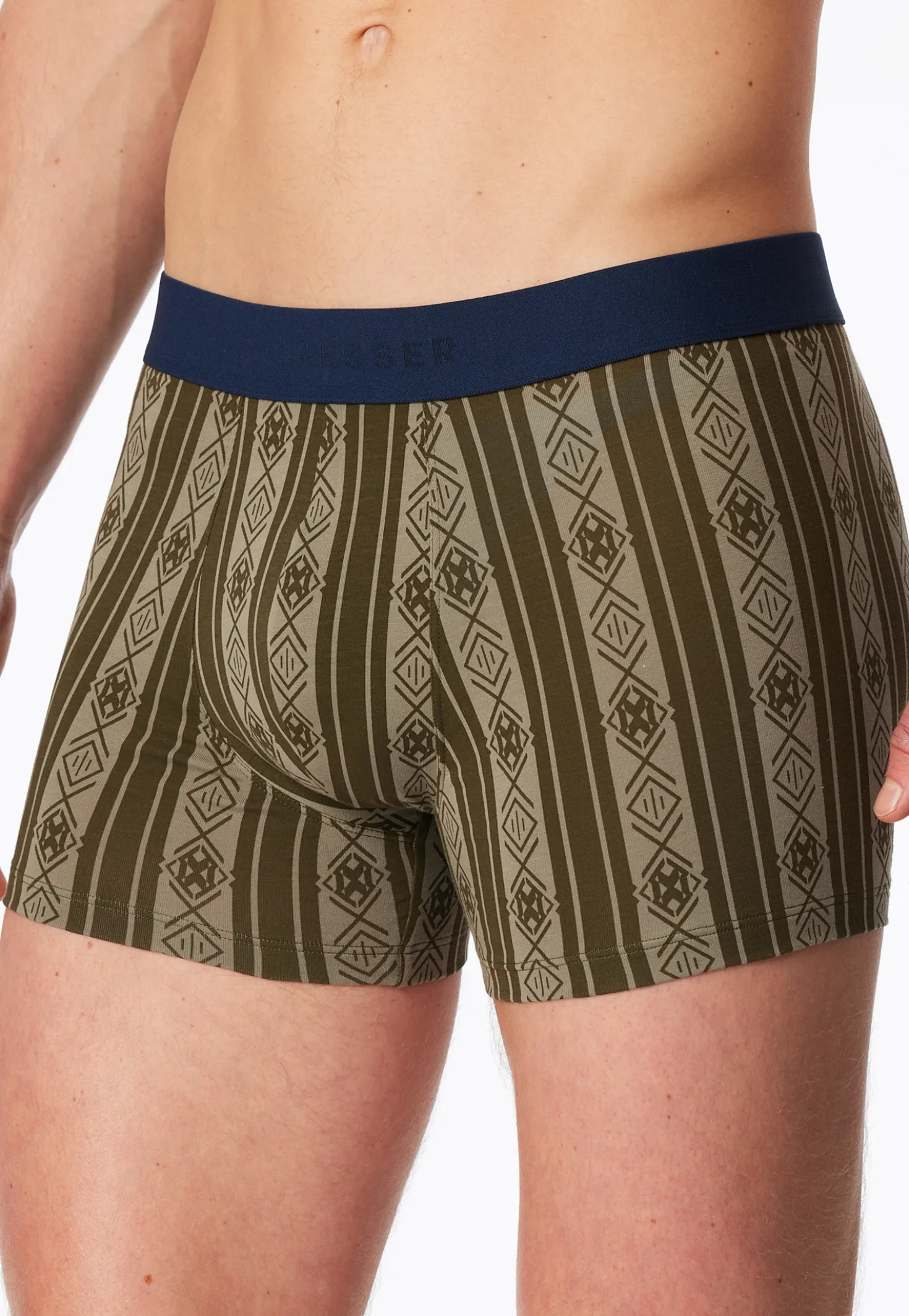 Shorts oliv gemustert - 95/5