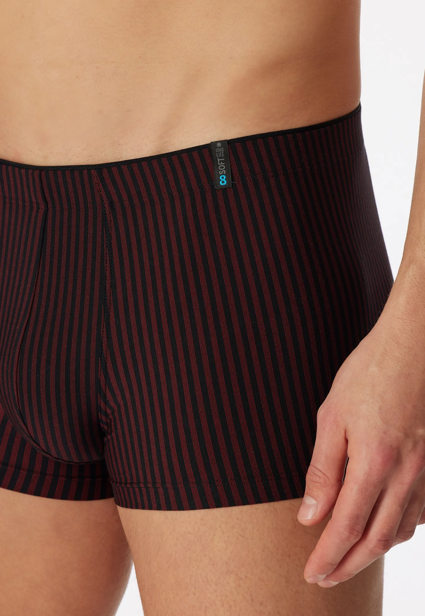 Shorts rot-schwarz gestreift - Long Life Soft