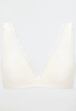 Soft-BH gemoldet ohne Bügel Spitze off-white - Unique Cotton