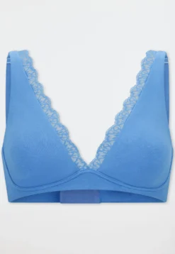 Soft-BH gemoldet ohne Bügel Spitze aqua - Unique Cotton