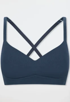 Soft BH mit Schale deep blue - Unique Cotton