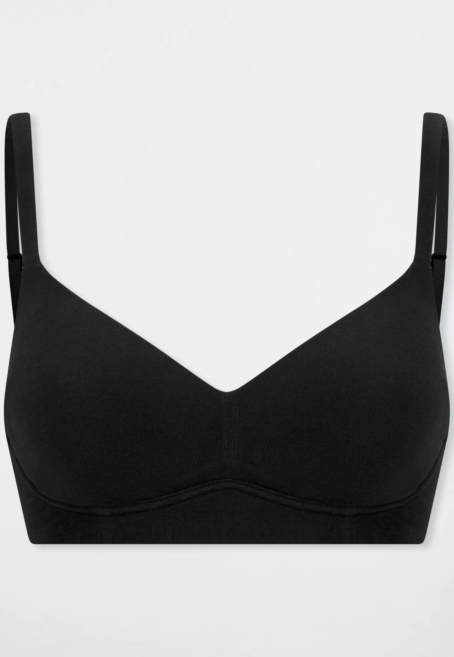 Soft BH mit Schale schwarz - Unique Cotton