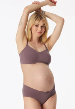Soft-Bra Schwangerschaftswäsche mauve - Unique Maternity