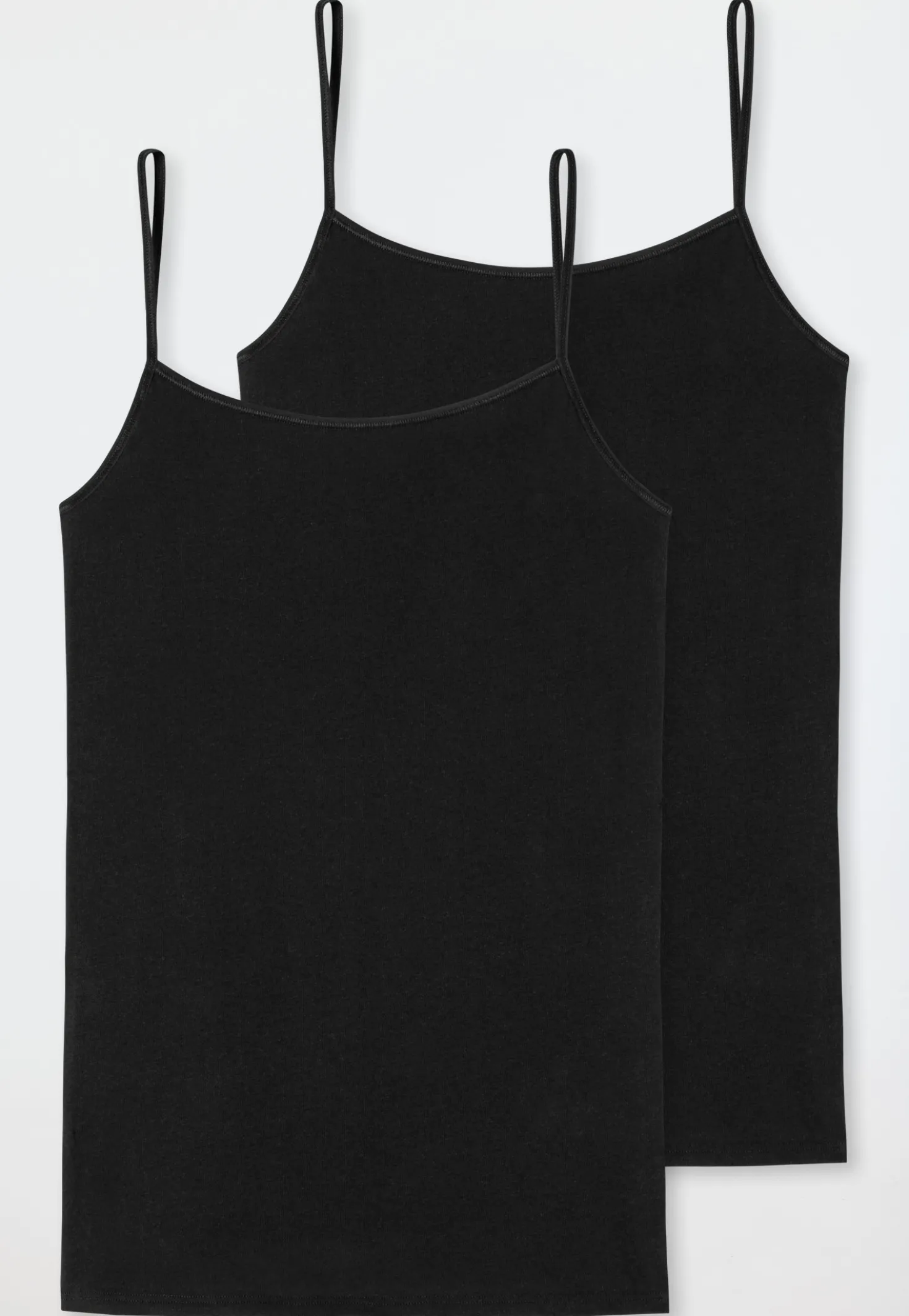 Spaghetti-Top 2er-Pack schwarz - 95/5