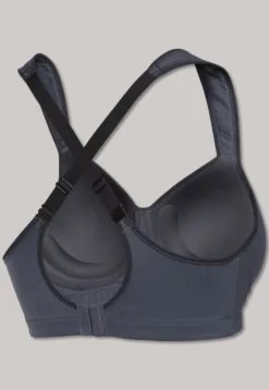 Sport-BH Softcup bügellos Medium Support anthrazit - Active