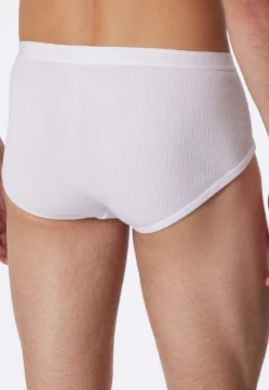 Sportslip mit Eingriff Doppelripp weiß - Original Classics