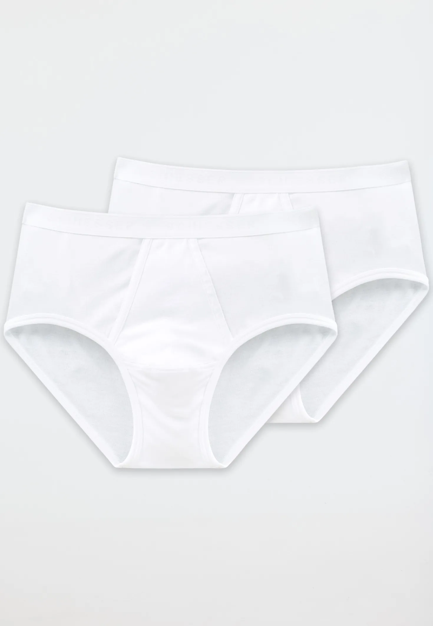 Sportslips 2er-Pack mit Eingriff Feinripp weiß - Original Feinripp