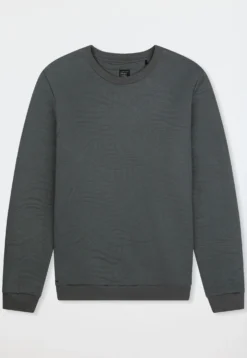 Sweatshirt dunkelgrün gemustert - Mix+Relax