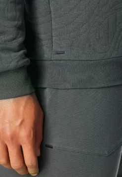 Sweatshirt dunkelgrün gemustert - Mix+Relax