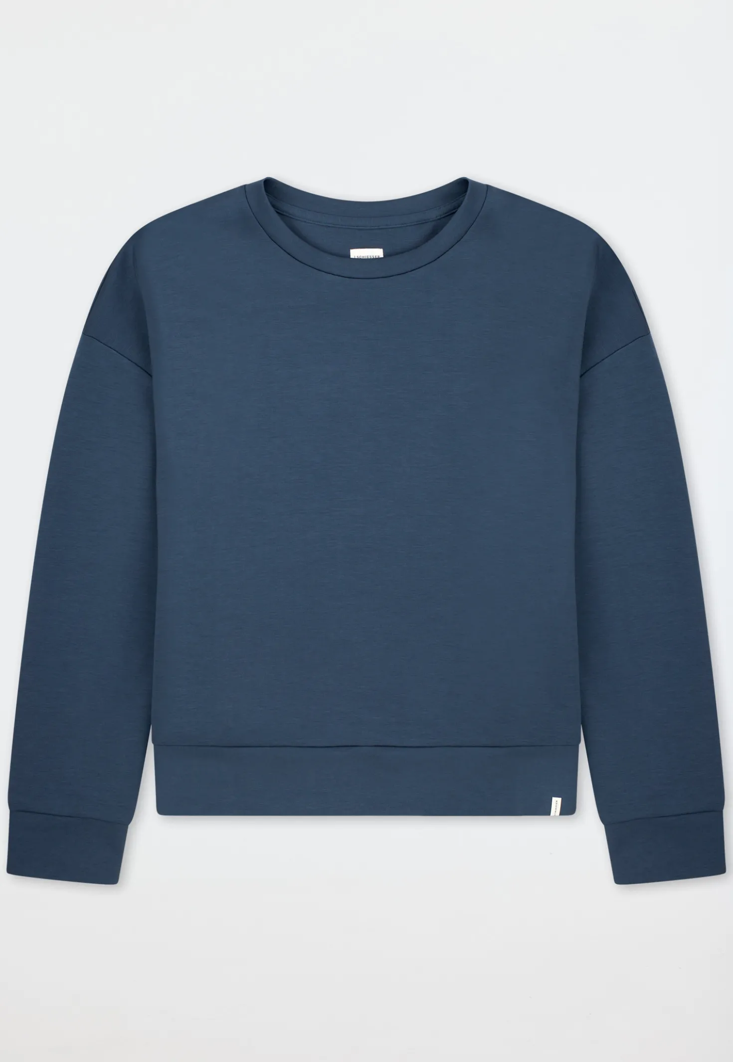 Sweatshirt langarm Doubleface V-Ausschnitt deep blue - Mix+Relax