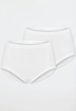 Taillenslips 2er- Pack Feinripp weiß - Original Feinripp