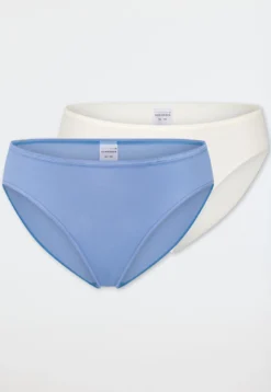 Tai Slips 2er-Pack hellblau/creme - Modal Essentials