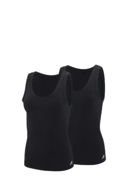 Tank Top 2er-Pack Schwarz - ADIDAS