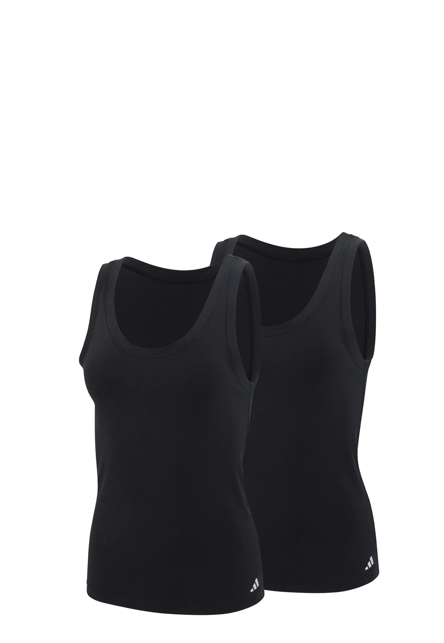 Tank Top 2er-Pack Schwarz - ADIDAS