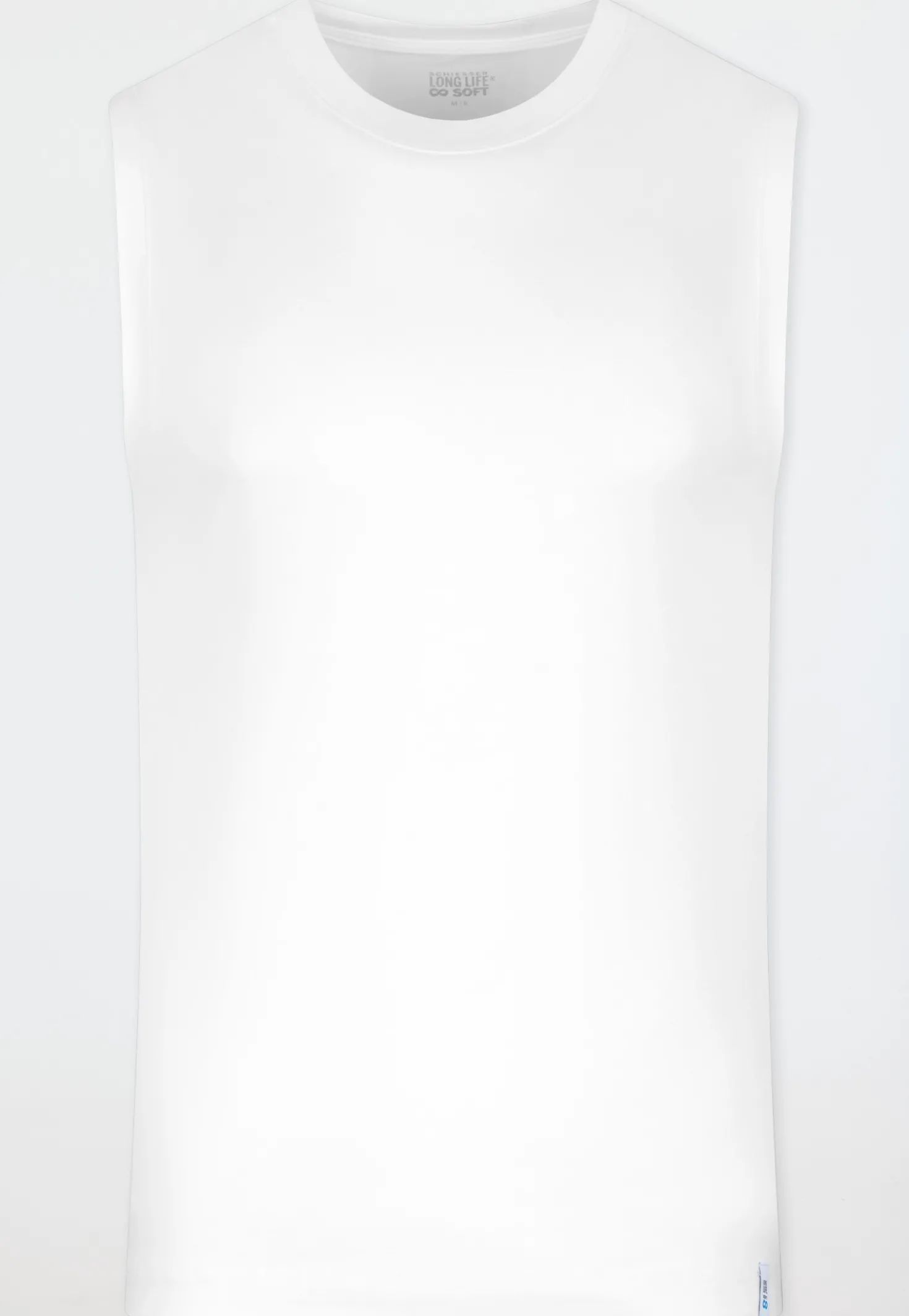 Tank Top modische Schnittform weiß - Long Life Soft