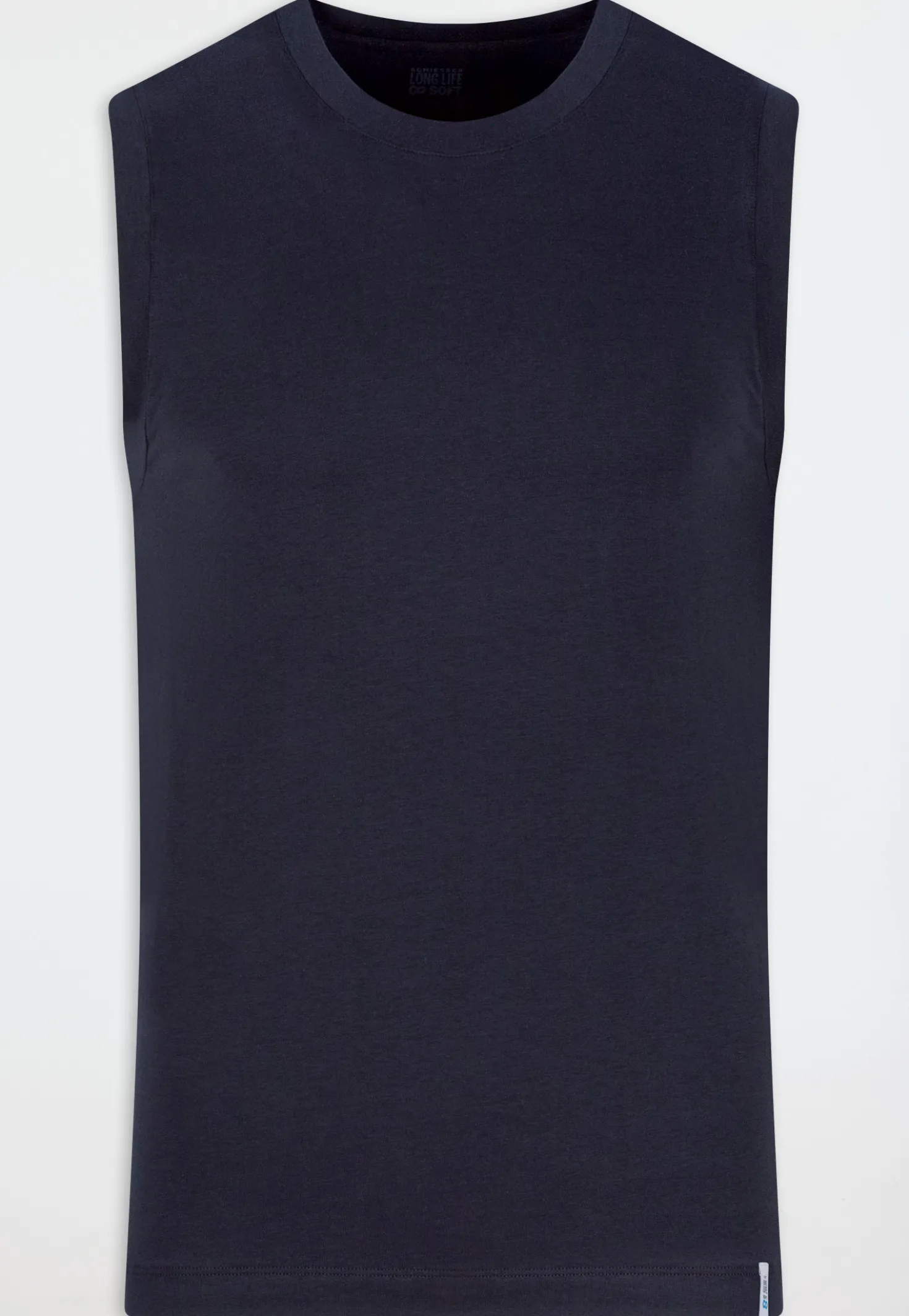Tank Top modische Schnittform blauschwarz - Long Life Soft