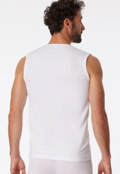 Tank Tops 2er-Pack V-Ausschnitt weiß - 95/5