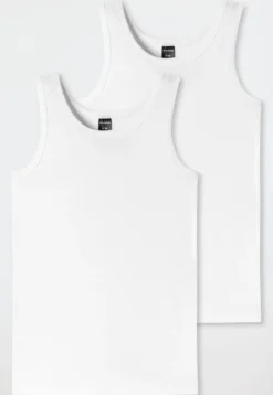 Tank Tops 2er-Pack weiß - 95/5